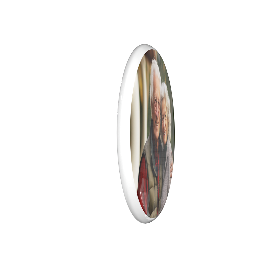 Fotografia na oválnom horizontálnom porceláne